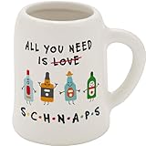 GRUSS & CO Schnapskrug mit Motiv Need | New Bone China, 5 cl, Mini-Krug mit Spruch | Lustiges Geschenk, Party, Männergeschenk | 73844