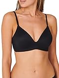 Schiesser Damen Ohne Bügel Gepadded - Invisible Soft Gepolsterter BH, Schwarz_166568, 85B EU