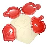 Handkuchenformen - Pastetenform für Teigpresse - Set von 3 Pastetenformen für Teigpresse, Handkuchen Pressform für Weihnachten zum Backen