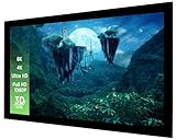 110' Zoll Rahmen-Leinwand celexon Basic 16:9 | 240x135cm in Schwarz | 4K Full HD 3D | Beamer-Leinwand mit Stecksystem, für Heimkino-Projektionen und als Büro-Zubehör | zur Wandmontage