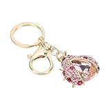 NOENNULL Tierschlüsselring, Funkelnder, Schöne Form, Hochwertige Zinklegierung, Langlebig und Aufmerksamkeitsstarke Idee für Angehörige