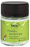 KREUL 86170 - Pinselreiniger, 50 ml, biobasierter Pinselreiniger auf Zellulosebasis, geruchsarm, lösungsmittelfrei, biologisch abbaubar, reinigt schonend Pinsel & Malwerkzeuge