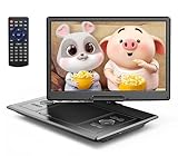 YOTON 16,9' Tragbarer DVD-Player mit 14,1' HD-Drehbildschirm, ideal fürs Auto, 4-6 Stunden Akkulaufzeit, intelligente Speicherwiedergabe, USB/SD-Karten-Unterstützung [Kein Blu-ray-Support]