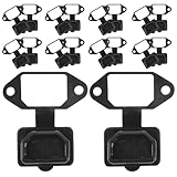 VILLFUL 24 Stück Teiliges Outdoor Steckdosen Schutzkappen aus Weichem Staub Einfache Montage Geeignet für Elektrische Steckdosen Außen Zuverlässiger Schutz für Ups Ladestationen Fahrzeuge