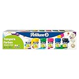 Pelikan Temperafarben-Set, 6 Grundfarben à 25ml (25 ml (6er Pack), Grundfarben)