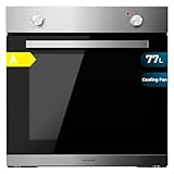 Cecotec Einbauofen Bolero Hexa C126000 Line+ A. 2800 W, Fassungsvermögen 77 Liter, 4 Funktionen, geringer Verbrauch, Dampfreinigung, Dampfgaren, Dreifachglas-Tür
