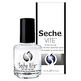 Seche Vite Dry Fast Top Coat Clear, transparent, schnelltrocknender & langanhaltender Nagelüberlack, das Original, 14 ml