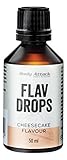 Body Attack Sports Nutrition Body Attack Flav Drops®, 50 ml, Cheesecake, Aromatropfen für Lebensmittel, zuckerfreie Flavour Drops ohne Kalorien, vegan & Qualität Made in Germany