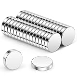 Wukong N45 Mini Neodym Magnete, 5x1mm | 30 Stück Magnete Klein Aber Stark für Kühlschrank, Büro, 3D Drucker, Modell und DIY-Projekt