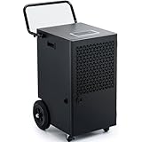 Katenpo Luftentfeuchter Elektrisch 90L/Tag: Tragbarer Bautrockner mit Smart Control & Pumpenablauf - Drehkolbenverdichter bekämpft Feuchtigkeit in Keller/Wohnung/Garage｜ Haus/Apartments/Lagerhalle