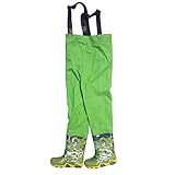 TAMS Kinderwathose Grün 24/25 Matschhose Kinder wathose Anglerhose Fischerhose Spielhose