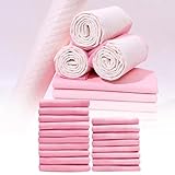 100 Stück PIPI Matten für Hunde, 33 × 45 cm Trainingspads, Wickelunterlagen Einweg Einmalunterlagen, Pinkelmatte Training Auslaufsicheres 5-Lagiges Design (Rosa, 100 Stück)