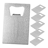 STOBAZA 6 Stück Dünne Flaschenöffner aus in Kreditkartenform Handliche Glatte Öffnungswerkzeuge für Bier und Glasflaschen Platzsparend für Zuhause Bar und Party Geeignet