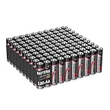 ANSMANN Alkaline Batterie Mignon AA 1,5V, 100 Stück, ideal für Lichterketten, LED Taschenlampe, Spielzeug, Fernbedienung, LED Kerzen, Weihnachtsbeleuchtung