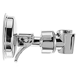 FIXOSHEE Starker Saugnapf Duschkopfhalter aus Edelstahl Einsetzbar Abnehmbar für Glatte Flächen Wie Fliesen Glas Metall ohne Bohren Verstellbare Handbrause Halterung