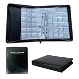 CXNXFD Münzsammelalbum für Sammler,480 Taschen Münzsammelbuch mit Reißverschlüsse,Münzen Aufbewahrung Sammelalbum