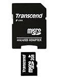 Transcend Micro SD 2GB Speicherkarte mit SD-Adapter