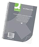 Q-Connect Spiral-Notizblock A5 Liniert / 80 Blatt / 160 Seiten/Notizbuch Spiralblock Collegeblock/Notizblock mit Spiralbindung/Schulblock Schreibblock