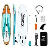 Signstek Stand Up Paddling Board Aufblasbares SUP Board Set Aufblasbar Paddle Surfboard Stabiles Leichtgewicht Komplettes Zubehör Paddel Hochdruck-Pumpe Rucksack