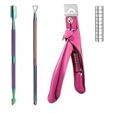 Nagelknipser Gelnägel, 4Pcs Professional Nagelknipser für Kunstnägel Tip Cutter Nail Clipper mit 10 Magneten, Gelnägel Zubehör Maniküre Tip Cutter für Fake Nails Gel Nägel Künstliche Nägel