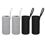Gativs Wasserflasche Thermo-Hülle Isolierte 4 Stück Isolierte Neopren Flaschenhülle Glasflaschen Beutel Thermo-Hülle Taschen Flaschen Thermo-Hülle Taschen Flaschen Wasserflasche Thermo-Hülle