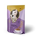 KITTY Cat Ente Sensible, 800 g, Trockenfutter mit hohem Fleischanteil für empfindliche Katzen, getreidefreies Katzenfutter mit Taurin und Lachsöl, Made in Germany