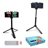 YZ LED Anzeigetafel Fussball, Tragbare Tischtennis Zähler, Cornhole Zähltafel, Tennis Punktezähler, Digital Scoreboard, LED Anzeigetafel Elektronisch für Volleyball, Basketball, Sports Indoor Outdoor