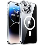 CANSHN 2024 Neu für iPhone 14 Pro Max Hülle mit Kameraschutz für Magsafe (TOP Militärschutz & Magnetkraft) Extrem Haltbarkeit Hülle iPhone 14 ProMax Case Stoßfest, Transparent