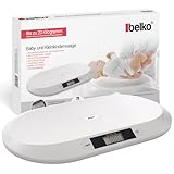 Belko® Digitale Babywaage – Flache Stillwaage bis 20 kg für Babys, Kinder & Tiere – Präzise Säuglingswaage & Tierwaage mit LCD-Display