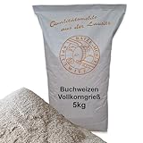 Buchweizenvollkorngrieß 5kg in bester Qualität, frisch aus der Rätze-Mühle 100% regional, naturbelassen Vollkorn-Buchweizen