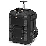 Lowepro Pro Trekker RLX 450 AW II,Camera Convertible Backpack-Roller,Camera Backpack with Recycled Fabric,Fits 15”Laptop or Tablet,Heavy-Duty Wheels,Mirrorless or DSLR Camera Case,Black or Dark Grey