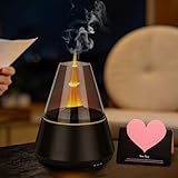 TAVADA Scented Oil Diffusers,Aroma Diffuser - 120ml,USB-C,3 Timer,7 Farben.Effekt & herzförmiger Geschenkkarte.Schafft eine romantische Wohlfühlatmosphäre für Schlafzimmer,Yoga & als Geschenk