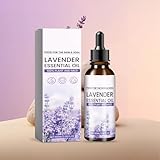 Lavendelöl ätherisches öl, 100ML Duftöl Lavendel, ätherisches Lavendelöl, 100% Reine Natürliche, Lavendelöl Duftöle für Diffusor, Luftbefeuchter, Entspannen, Massage, Bad