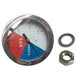 Kalttoy Bimetall Ofenthermometer Grill Smoker Pit Spitze Nadel leicht zu lesen