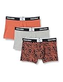 Calvin Klein Herren Trunk 3Pk Retroshorts, Brown, L (3er Pack)