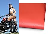 AB3-00655 Rot Sitzbankbezug Motorrad universal für Bikes Sitzbezug Sitzbank 100 x 70 cm mit Montageanleitung