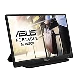 ASUS ZenScreen MB166C Tragbarer 15,6 Zoll USB-Monitor (Full HD, IPS, USB Typ-C, 60Hz, Flicker-Free, Blaulichtfilter, entspiegelte Oberfläche, 5ms)