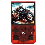 R36MAX Handheld Game Console, 4 -Zoll -IPS -Bildschirm 720x720 Open Source Game Player, 4000mah Akku, Unterstützt Mehrfaches Dual -System mit Mehreren Spielen mit Mehreren