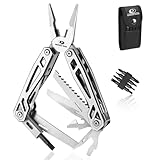 Mossy Oak Multifunktionszange,21 in 1 Multi-Tool Multifunktion mit Zange Klappmesser, Faltbares Multitool, Camping Wandern Reparieren,inkl tragbare Tasche