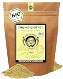 UNCLE SPICE® BIO Ingwerpulver - 200g Ingwer-Wurzel fein gemahlen in PREMIUM-BIO-QUALITÄT - Ginger powder, Ingwer-Pulver, Ingwerwurzel, DE-ÖKO-005 - Ajurveda Ingwertee