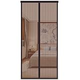 YWBXSHKD Magnet Fliegengitter 110x220cm, Kratzfest Insektenschutz TüR, Magnetvorhang Fliegenschutz TerassentüR, MüCkenschutz TüRvorhang KellertüR, Fliegenvorhang HaustüR Ohne Bohren