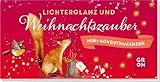 Lichterglanz und Weihnachtszauber: Mini-Adventskalender | Nostalgisch illustrierter, süßer Adventskalender 2024 | Kleines Geschenk oder Mitbringsel für Frau, Freundin oder Kollegin