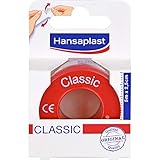 Hansaplast Fixierpflaster Classic (5 m x 2,5 cm), Tapeband zur einfachen und sicheren Fixierung von Wundverbänden, Heftpflaster Rolle mit starker Klebekraft.