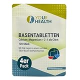 BASENTABLETTEN; Calcium : Magnesium = 2 : 1; als bioverfügbares Citrat; Mit Zink - 480 Tabletten (4er Pack)