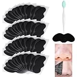 Nosestripes Mitesser,Anti Mitesser Nasenstrips,Mitesser-Streifen,Clearing Up Strips,Pore Strips,Blackhead Strips, Anti Nosestripes Mitesser for Blackheads Tiefenreinigende Porenstreifen,40 Stück