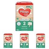 Milupa Milumil 2 – Folgemilch – Baby-Milchpulver – Nach dem 6. Monat – Passender Begleiter zur Beikost mit wichtigen Nährstoffen – Ohne Palmöl – 1 x 800 g (Packung mit 4)