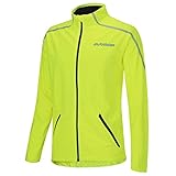 Airtracks Herren Thermo Fahrradjacke Winter Radjacke Softshell AIR TECH - Neon - XL