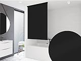 probath HALB Kassetten DUSCHROLLO Modell Uni SCHWARZ 7 Breiten ZUR Wahl (140x240 cm)