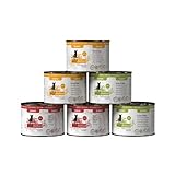 catz finefood Senior Collection Katzenfutter nass - Premium Nassfutter für Ihre Senior Katze - getreidefrei, ohne Zucker, hoher Fleischanteil, Vitamine & Mineralien (6 x 200g Dose)