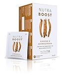 Nutra Tea NUTRABOOST, Ashwagandha Tee hilft körperliche und emotionale Ausdauer zu optimieren, wirkt Stressresistent und fördert Konzentration, 20 wiederverwendbare Teebeutel, Stressfrei Tee